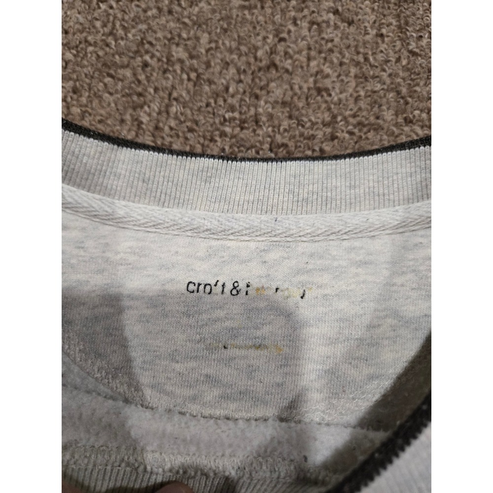 Vintage Croft & Barrow Deer Embroidered Sweatshirt Buck Gray Outdoor XL Nature - Picture 6 of 10